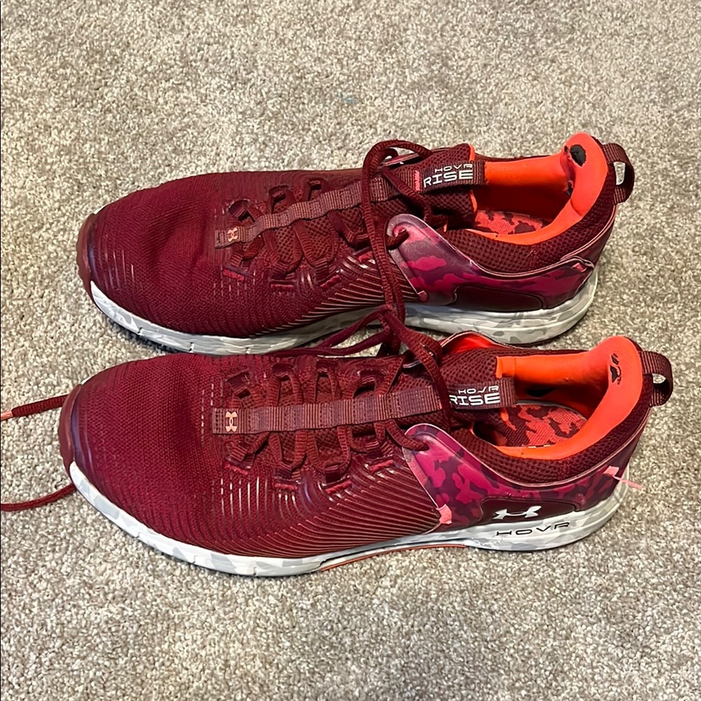 Under Armour Red Athletic Shoes